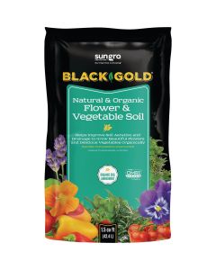 Black Gold 1.5 Cu. Ft. 23 Lb. Natural & Organic Flower & Vegetable Potting Mix