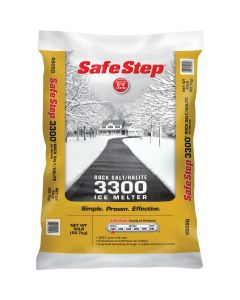 Safe Step 3300 50 Lb. Rock Salt/Halite Ice Melt Large Pellets