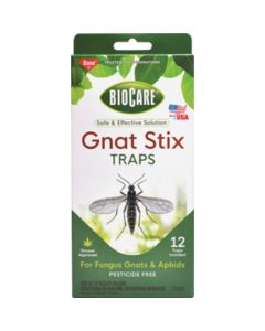 Enoz BioCare Gnat Stix Disposable Indoor Insect Trap (12-Pack)
