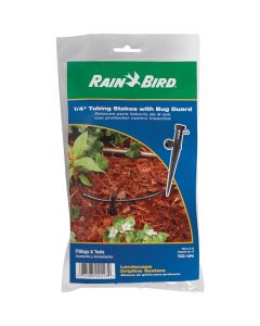 Rain Bird 1/4 In. Tubing Plastic Tubing Stake with Bug Guard (10-Pack)