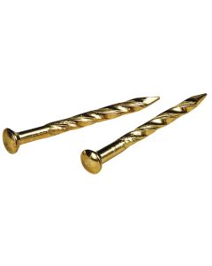 Hillman Anchor Wire 7/8 In. 13 ga Brass Plated Trim Nails (29 Ct., 1 Oz.)