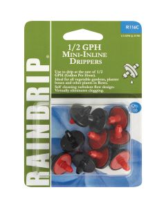 Raindrip 1/2 GPH Mini In-Line Dripper (10-Pack)