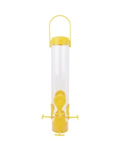 Perky-Pet Classic  14-1/2 In. 1.5 Lb. Capacity Yellow Nyjer Seed Finch Thistle Feeder