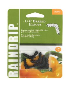 Raindrip 1/4 In. Tubing Double Barbed Elbow (5-Pack)