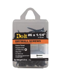 Do it #6 x 1-1/4 In. Coarse Thread Phosphate Drywall Screw (6 Oz. Pack)