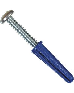 Hillman #10 - #12 Thread x 1 In. Blue Conical Plastic Anchor (4 Ct.)