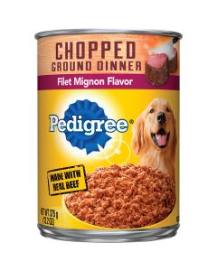 Pedigree Traditional Chopped Ground Dinner Filet Mignon Flavor Adult Wet Dog Food, 13.2 Oz.