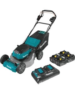 Makita 36V (18V X2) LXT Brushless 21 In. Self-Propelled Commercial Lawn Mower Kit with 4 Batteries (5.0Ah)