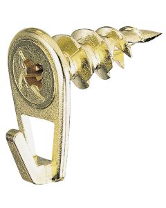 Hillman Anchor Wire 35 Lb. Capacity Brass Self-Drilling Wall Driller Picture Hanger (4 Count)