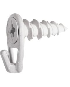 Hillman Anchor Wire 35 Lb. Capacity White Self-Drilling Wall Driller Picture Hanger (4-Count)