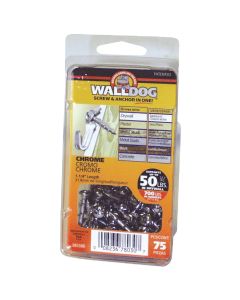 Hillman Borefast 1-1/2 In. White Anchor & Screw in One (75-Count)