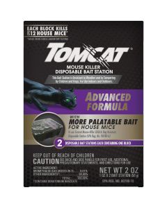 Tomcat Advanced Formula Disposable Mouse Bait Station (2-Pack)