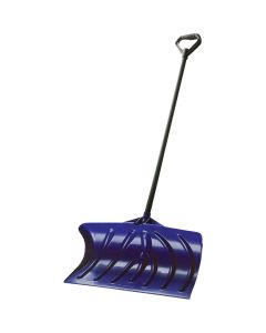 Suncast 27 In. Poly Snow Pusher with 43 In. Steel Handle