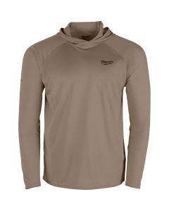 Milwaukee Workskin XL Sandstone Hooded Men's Sun Shirt