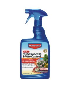 BioAdvanced 3-In-1 24 Oz. Ready To Use Trigger Spray Insect & Disease Killer
