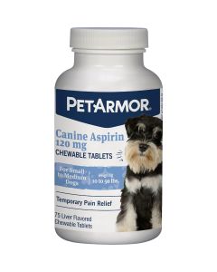 PetArmor 10 to 50 Lb. Canine Aspirin Tablets (75-Pack)