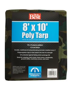 Do it Best Camo Woven 8 Ft. x 10 Ft. Medium Duty Poly Tarp