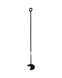Midwest Air Tech 6 In. x 48 In. Black Steel Screw-In Earth Anchor
