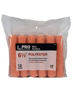 6-1/2" x 3/8" Nap Pro Solutions 44409 Polyester Mini-Roller Cover, 12-Pack