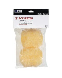 3" x 3/4" Nap Pro Solutions 45375 Polyester Roller Cover, 2-Pack