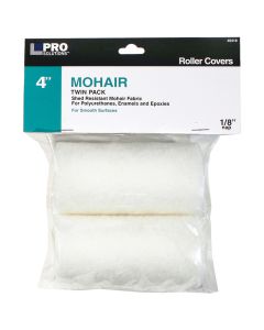 4" x 1/8" Nap Pro Solutions 45418 Mohair Roller Cover, 2-Pack