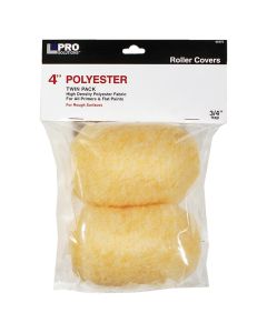 4" x 3/4" Nap Pro Solutions 45475 Polyester Roller Cover, 2-Pack