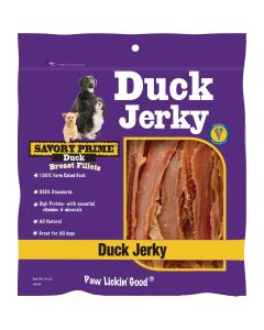 Savory Prime Natural Duck Jerky Dog Treat, 16 Oz.