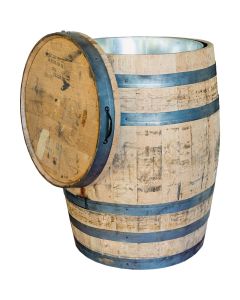 Real Wood Products 26 In. x 35 In. Oak Multi-Use Whole Whiskey Barrel
