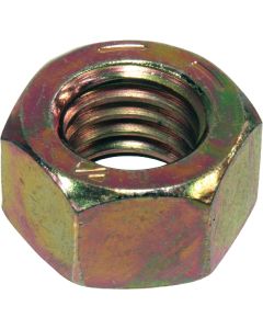 Hillman 1/4 In. 20 tpi Grade 8 Yellow Dichromate Hex Nuts (100 Ct.)