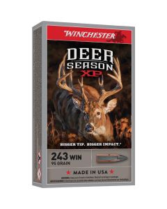 Winchester Ammo Deer Season XP .243 Win 95 Grain Extreme Point Centerfire Ammunition Cartridges