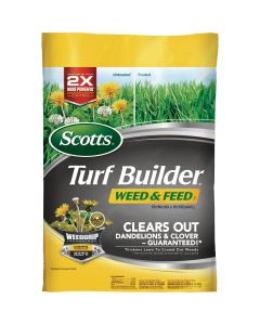 Scotts Turf Builder Weed & Feed 4000 Sq. Ft. 28-0-3 Lawn Fertilizer with Weed Killer, California Only