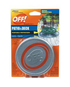 OFF! 4 Hr. Patio & Deck Mosquito Repellent Coil (3-Pack)
