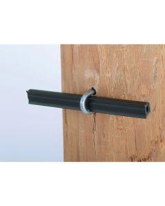 Dare Tube Black Polyethylene Electric Fence Insulator (50-Pack)