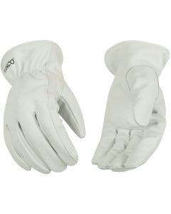 Kinco Men's Medium White Goatskin Leather Driver Glove