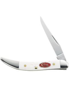 Case SparXX 2.25 In. Standard Jig White Synthetic Small Texas Toothpick Pocket Knife