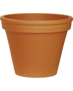 Ceramo 8-3/4 In. H. x 10-1/4 In. Dia. Terracotta Clay Standard Flower Pot