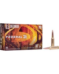 Federal Fusion 6.5 Creedmoor 140 Grain Soft Point Centerfire Ammunition Cartridges