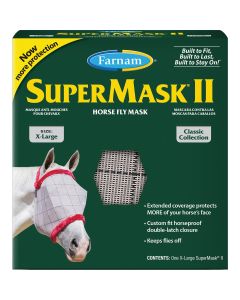 Farnam SuperMask II Extra Large Silver Horse Fly Mask