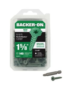 Buildex Backer-On #10 x 1-5/8 In. Cement Board Screw (140 Ct.)