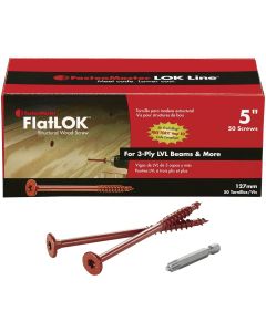 FastenMaster FlatLok 5 In. Engineered Structural Wood Screw (50 Ct.)