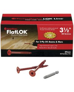 FastenMaster FlatLok 3-1/2 In. Engineered Structural Wood Screw (50 Ct.)