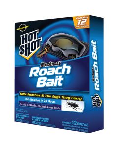 Hot Shot Max Attrax 0.84 Oz. Solid Roach Bait Station (12-Pack)