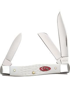 Case SparXX 2.57 In. Standard Jig White Synthetic Medium Stockman Pocket Knife