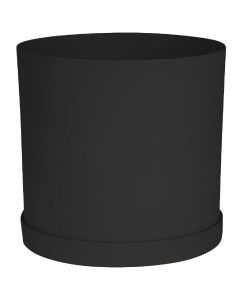 Bloem Mathers Collection 10 In. Black Plastic Planter