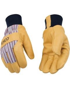 Kinco Otto Striped Kid's Medium Cotton-Blend Canvas Fabric Winter Work Glove