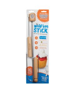 Wolf'em 32 In. Stainless Steel Campfire Roasting Stick