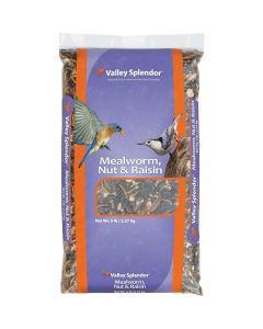 Valley Splendor 5 Lb. Mealworm, Nuts, & Raisins Wild Bird Food