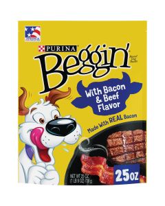 Purina Beggin' Strips Bacon & Beef Flavor Chewy Dog Treat, 25 Oz.