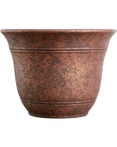 Listo Sierra 11-3/4 In. H. x 16 In. Dia. Rustic Redstone Poly Flower Pot