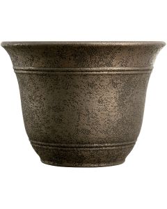 Listo Sierra 7.38 In. H. x 10 In. Dia. Nordic Bronze Poly Flower Pot